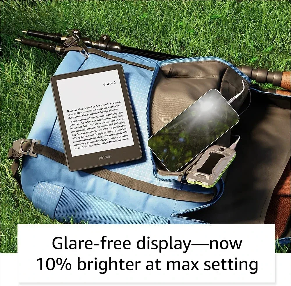 100% New Kindle Paperwhite 5 (8 GB/16 GB) Now with 6.8" Display and Adjustable Warm Light-Ad-Supported EBook Reader E Reader
