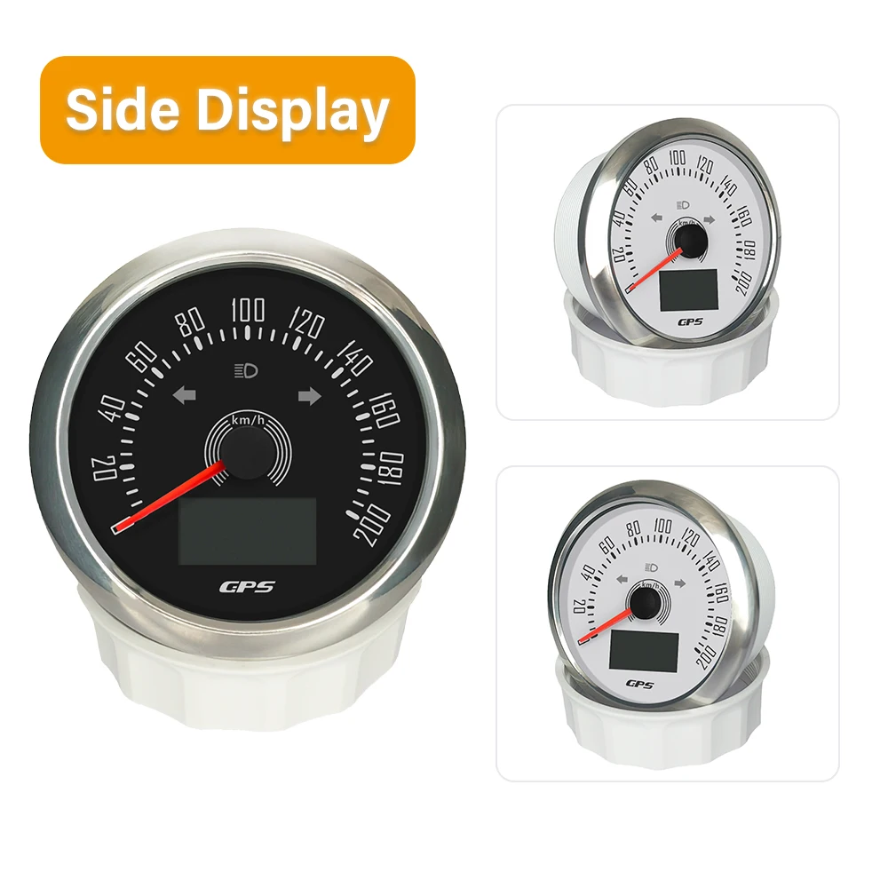 

Водонепроницаемый GPS-Спидометр 85 мм, 0-200 миль/ч, с GPS-антенной