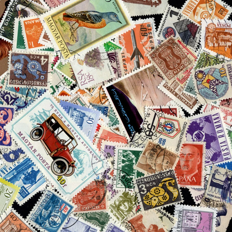 Postage Stamps 1000 Europe Asia Africa America Ocean Original Stamps World Postage Stamp with Postmark Good Condition No Repeat