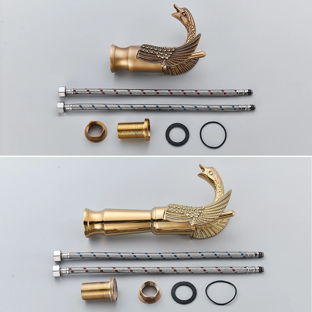 Uythner الفاخرة سوان حوض استحمام صنبور من النحاس خ...