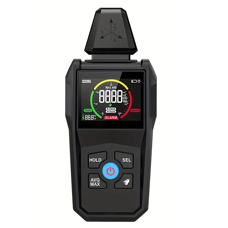 Radiation Detector 1PC EMF01 Electromagnetic Radiation Detector High Precision Household Electromagnetic Wave Radiation Measuring Instrument