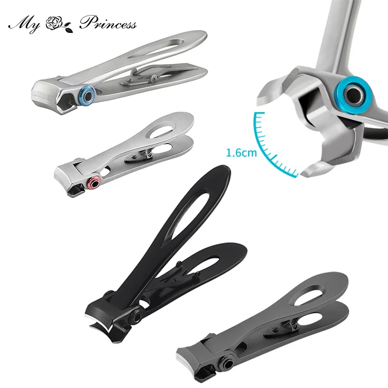 Professional Nail Clippers Stainless Steel Nail Cutter Toenail Fingernail Manicure Trimmer Toenail Clippers for Thick Nails