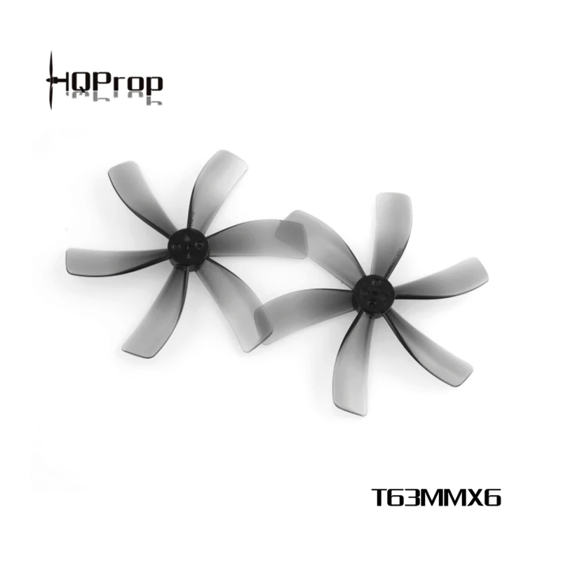2/8 пар Hqprop T63mmx6 светильник Grey 63 мм 6 лопастей Pc Propeller для Rc Fpv Freestyle 2,5 дюймов Cinewhoop Ducted Drones