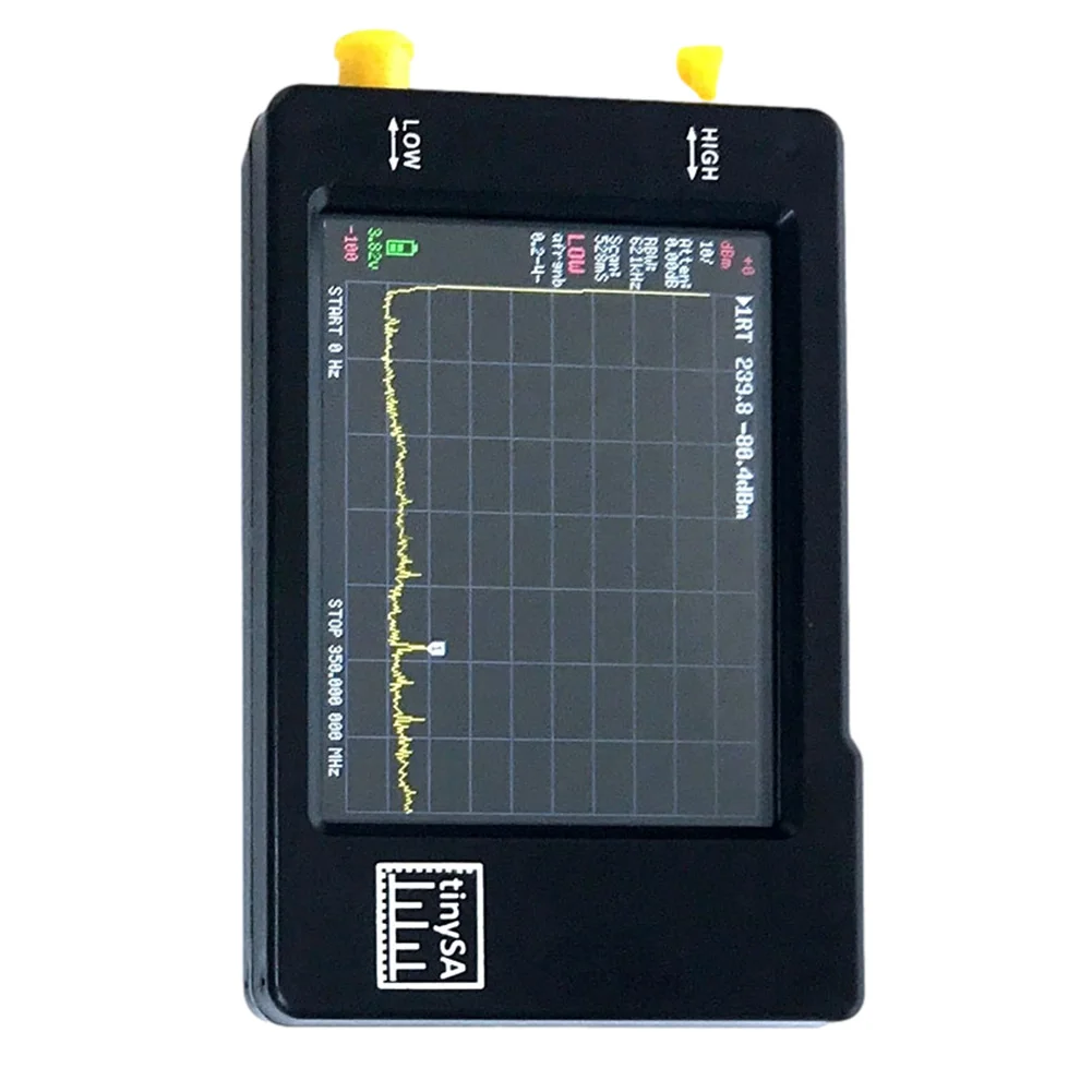 

TinySA Handheld Spectrum Analyzer 100kHz-960MHz 2.8\" LCD Measurement Tool