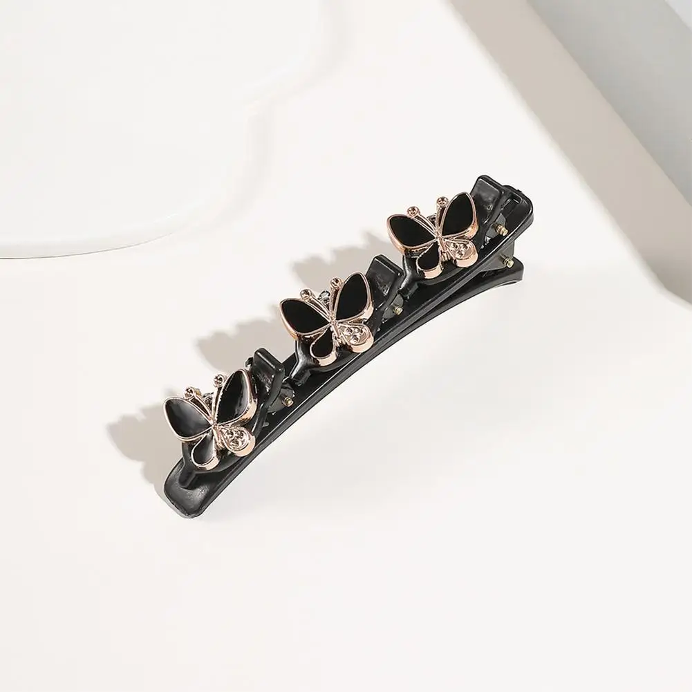 Funkelnde Kristall-Strass-geflochtene Haar-Kleeblatt-Clips für dickes, dünnes Haar, Mädchen/Frauen, geflochtene Haarnadeln, Haar-Styling-Zubehör – Detail 18