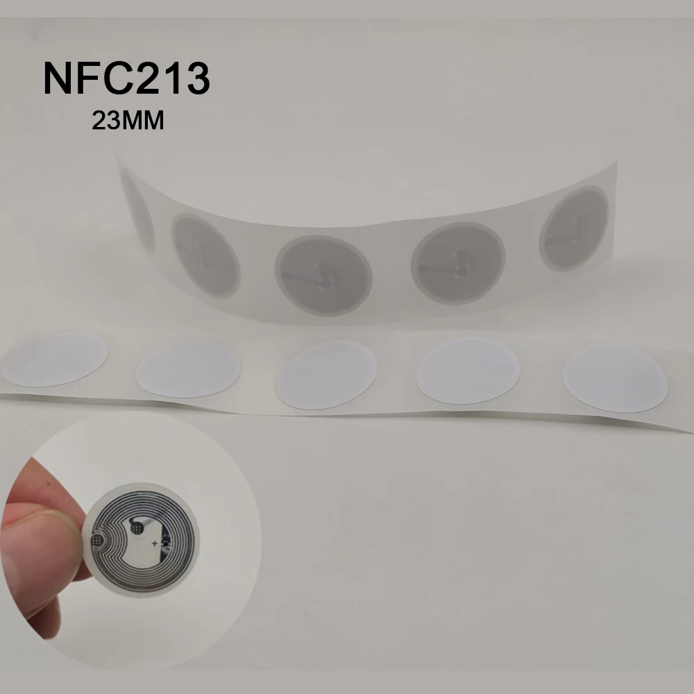 50/100pcs NFC213 스티커 프로토콜 ISO14443A 13.56MHz 범용 라벨 RFID NFC 213 태그 모든 NFC 전화..