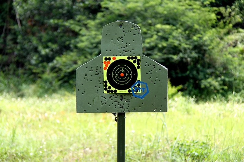 10pcs 8/12in Splatter Adhesive Bullseye Fluorescent Yellow Shooting Target Stickers for Handguns Rifles BB Guns Pellet Guns shooting targets stickers