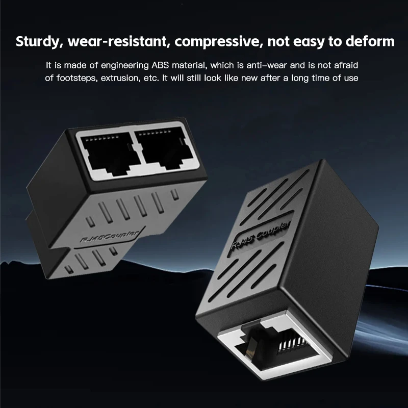 RJ45 Coupler Cat6 Cat5e Ethernet Cable Extender Adapter 1000Mbps LAN Connector In Line Coupler Female To Female ethernet coupler