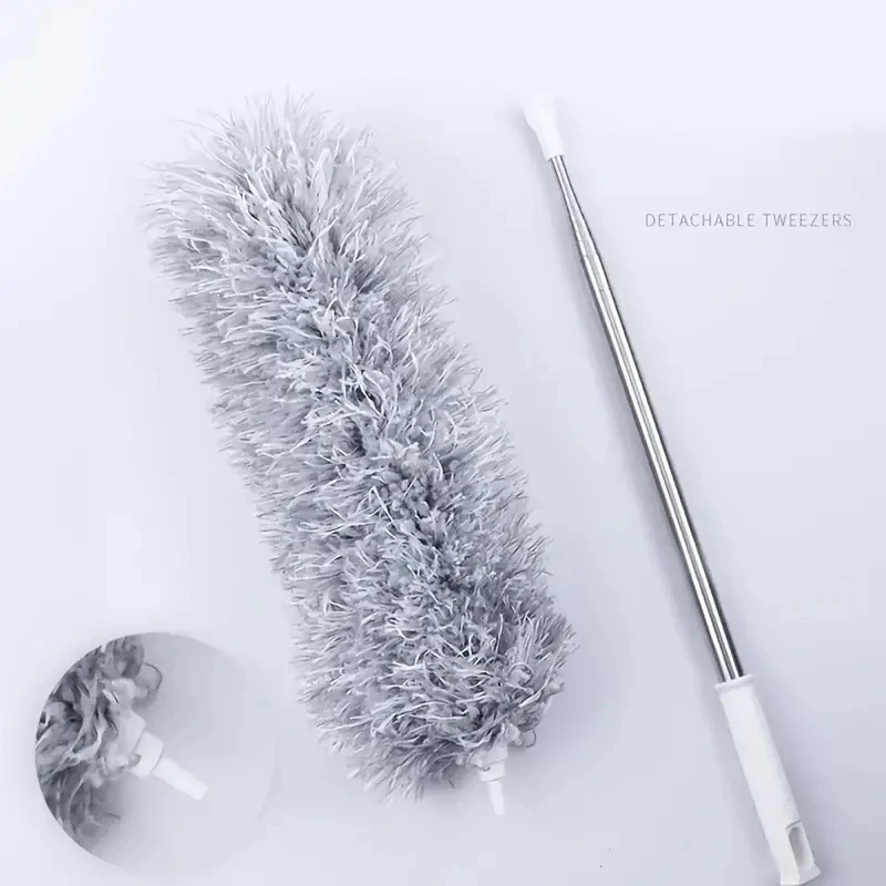 Retractable Duster Telescopic Dust Remover 1pcRetractable Long Handle Duster Dust Removal Household Dust Removal Cleaning Tool
