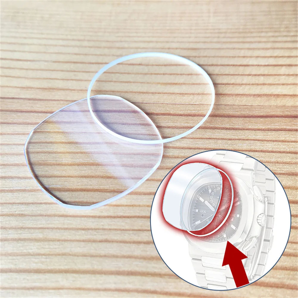 Orologio Zaffiro Vetro Cristallo Adatto Per Orologio Cronografo Patek Philip Nautilus 5990 Tempo Di Viaggio