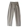 MICOCO K8063C Artistic temperament simple with thick loose high-waisted lean banana sweatpants 6