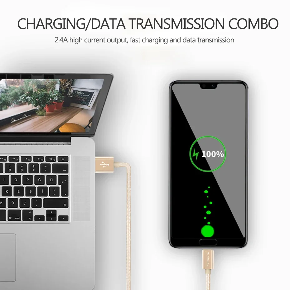 FERISING 2.4A USB C Cable For iPhone 16 15 14 13 12 Pro Xs Max X 8 ipad Fast Charging Type-C Charger Phone Data Cable Wire Cord