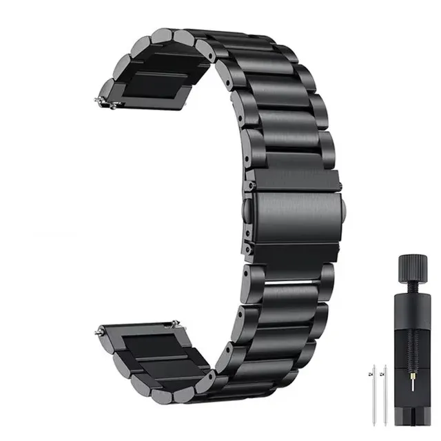 Stainless Steel 22mm Metal Wristband Strap