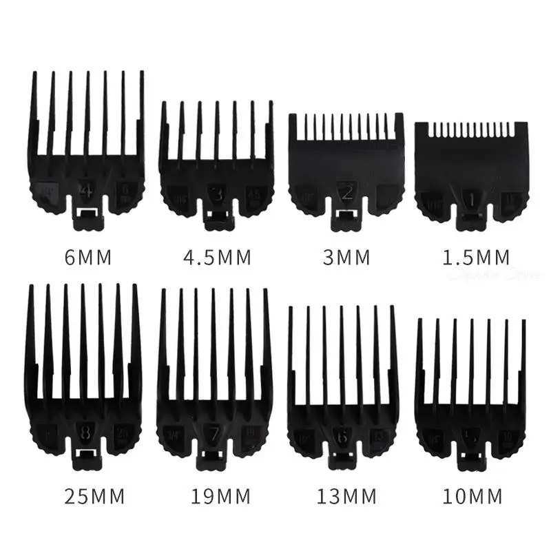 2/8Pcs Hair Clipper Cutting Guide Comb Guards Limit Comb Tools Kit 46x38mm Cutting Head for WAHL 1.5/3/4.5/6/10/13/19/25mm G0704 2