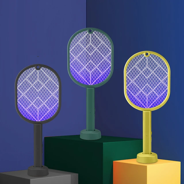 3000 V Rovar Ütő Szúnyoggyilkos Lámpa Elektromos Uv Könnyű Usb Töltés Légybogár Zapper Csapdák Nyári Légy Swatter