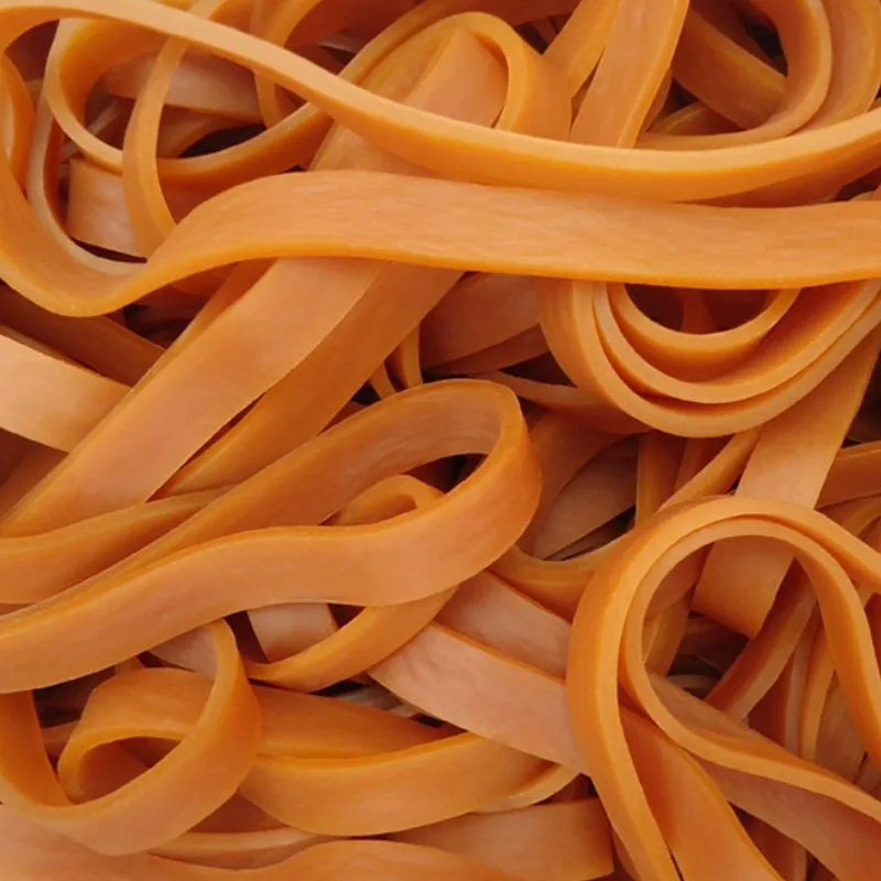 High-Elasticity Stretchable Yellow Rubber Bands, 15/30mm Width, 320mm~600mm Circumference