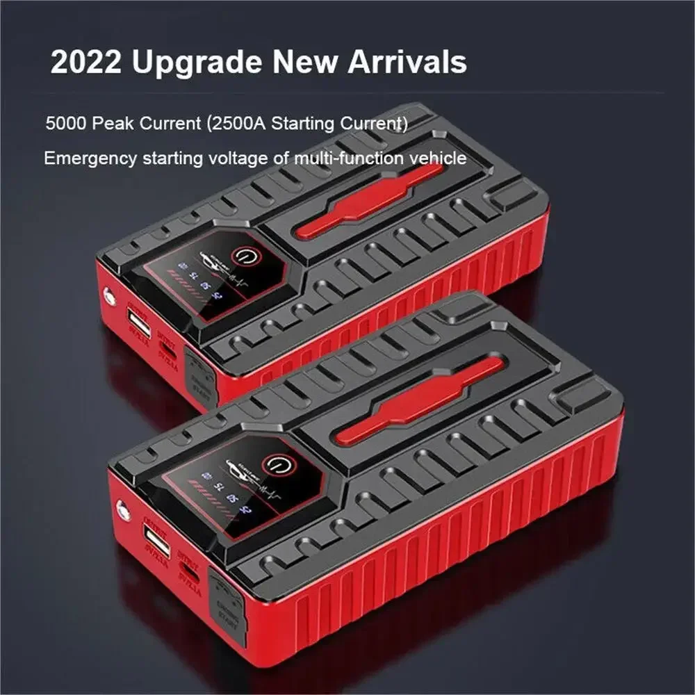 49800mAh Car Jump Starter With Air Compressor Portable Booster Jumper Power Bank Battery Charger For Petrol 6.0L Diesel 4.0L 7