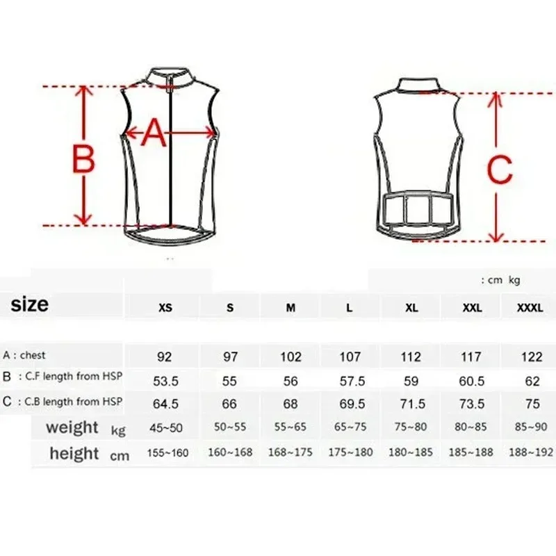Men's Windproof Sleeveless Cycling Vest for Road and Mountain Sports