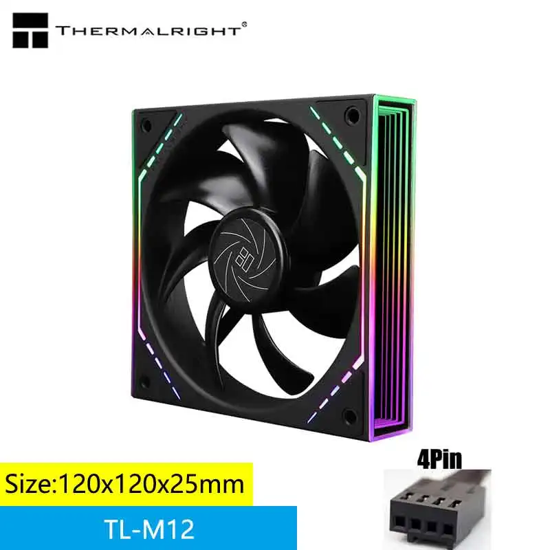 Ventilateur CPU ARGB Avec Effet Miroir Infini - Refroidissement Silencieux PWM PC Gamer - Compatible Carte Mère - 5