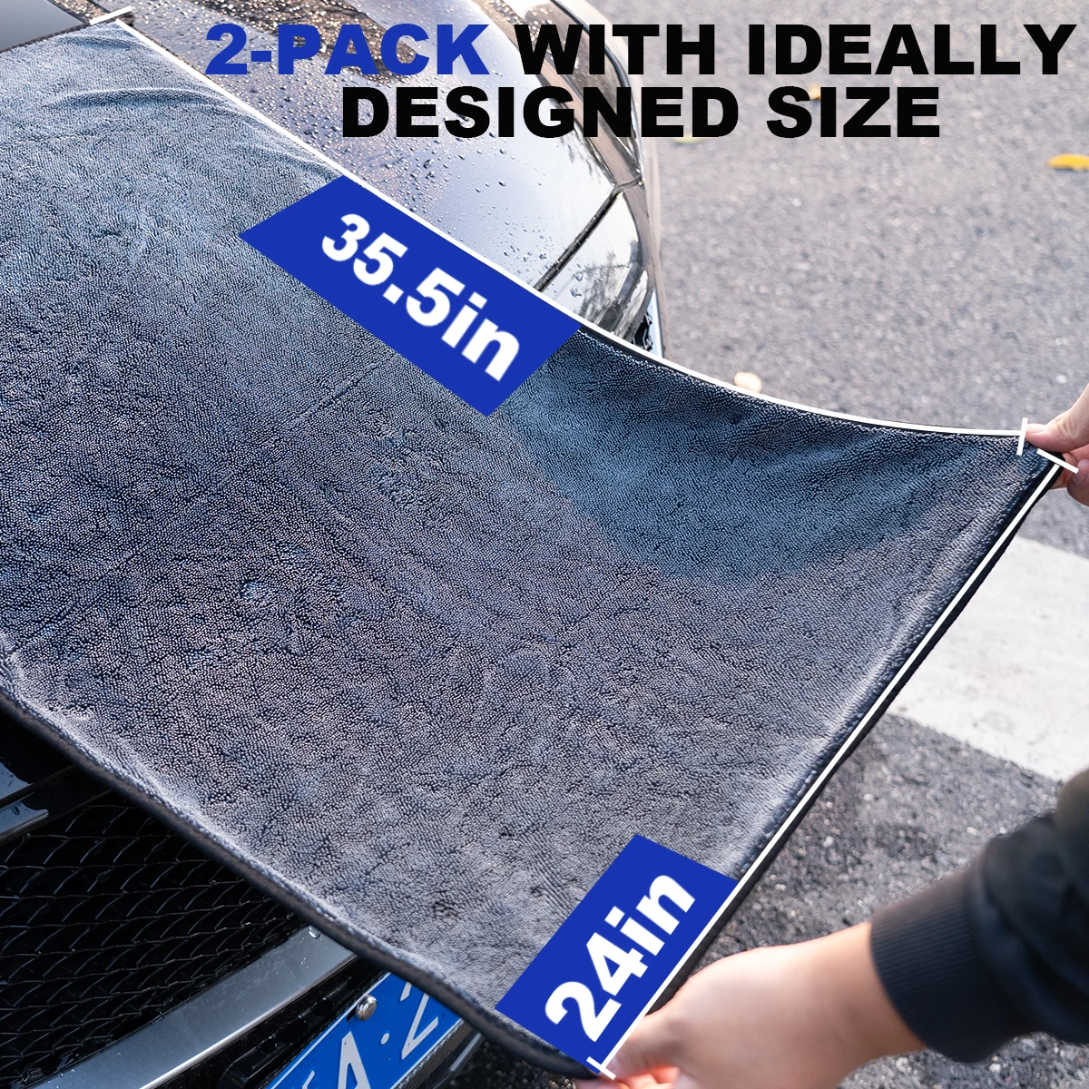 Microfiber Twist car Motorcycle wash towel Professional Car Cleaning Drying Cloth towels for Washing Polishing Waxing Detailing