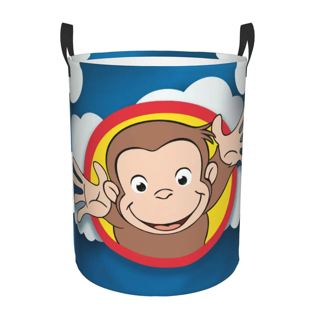 Curious George Laundry Basket Collapsible Monkey Baby Hamper for Nursery Toys Organizer Storage Bins