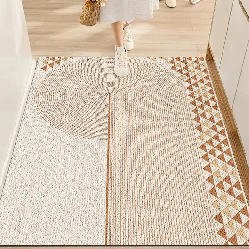 

Household PVC Entrance Mat Anti Slip and Dust Removal Carpet Home Decor Kitchen for Living Room Rug Balcony Cushion Can Cropping