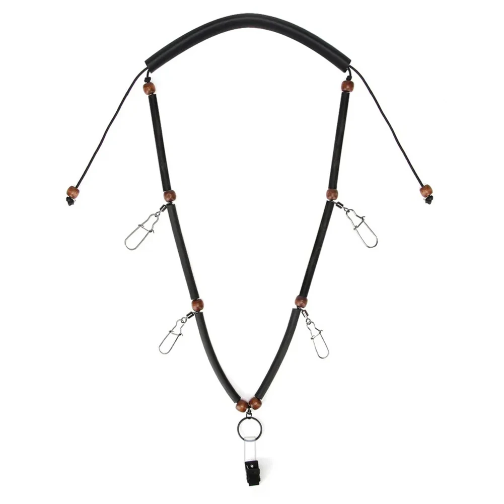 

Adjustable Fly Fishing Lanyard Necklace Fly Fishing Tool Holder Organization Nylon Fly Fishing Lanyard With Neck Anti-slip Pad