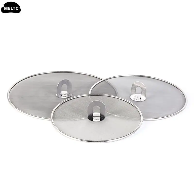 25/29/33cm Stainless Steel Splatter Screen Mesh Pot Lid for Cooking