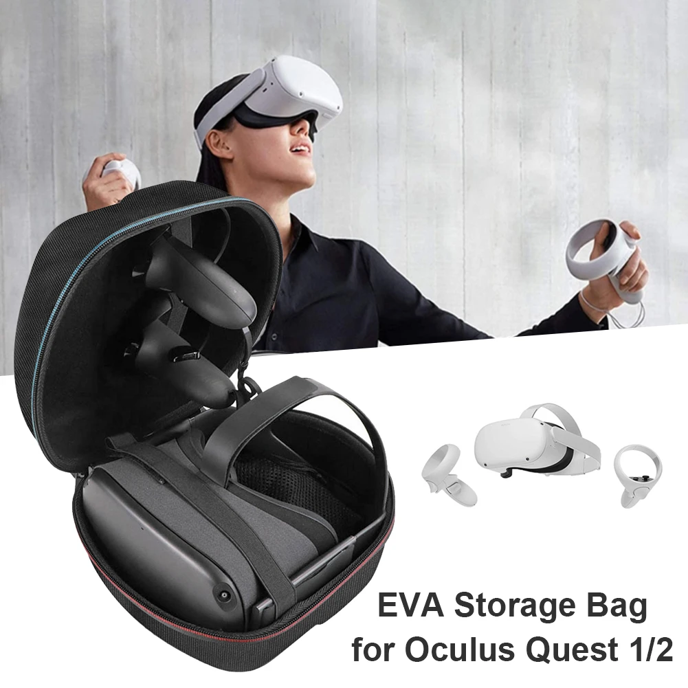 Portable Storage Box For Oculus Quest 2 Vr Glasses Headset Eva Travel Carrying Case For Oculus Quest 2 Accessories Bag - Sports & Action Video Accessories - AliExpress