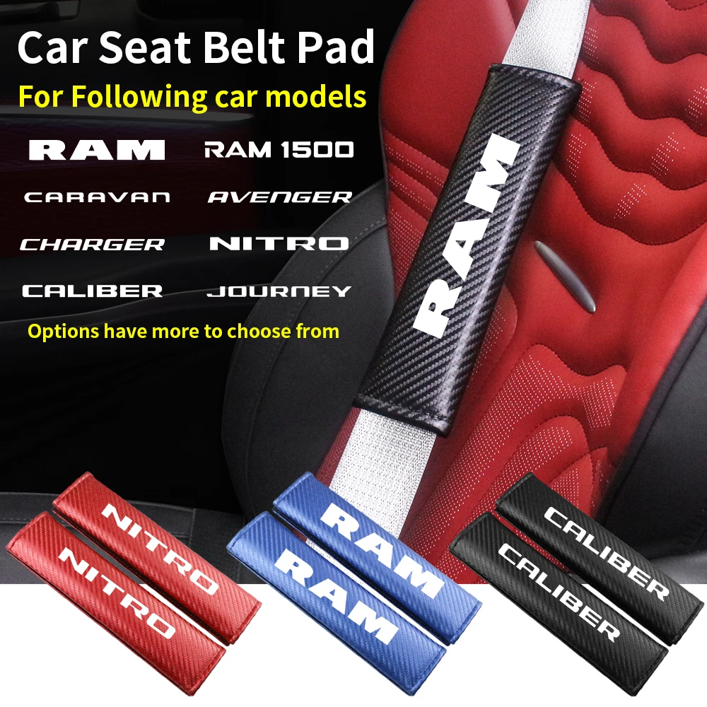 

Adjustable Seat Belt Cover Shoulder Strap Padding Pad Cushion For Dodge DURANGO RAM AVENGER CHARGER JOURNEY Auto Accessories