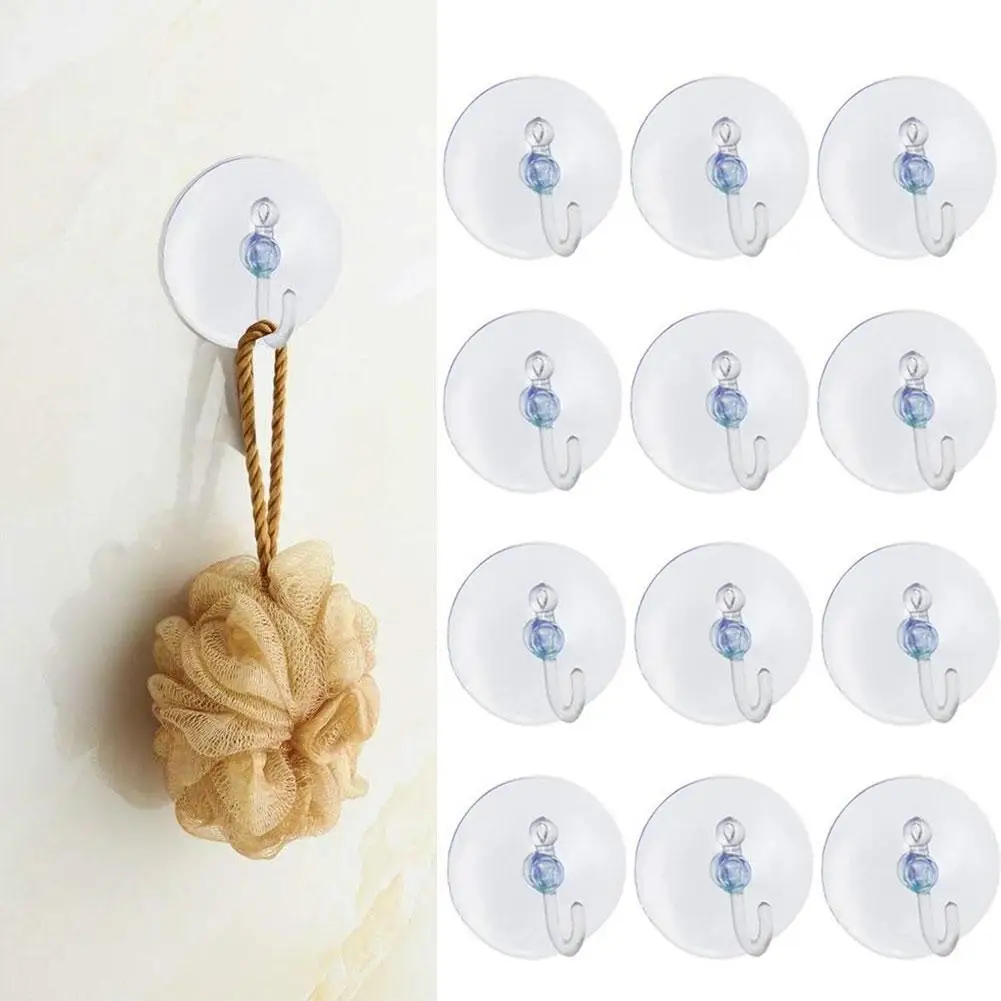 

10Pcs 30/45mm Mushroom Head Sucker PVC Fish Tank Transparent Glass Sucker Perforated Clear Suction Cups Window Decor Wedding Car