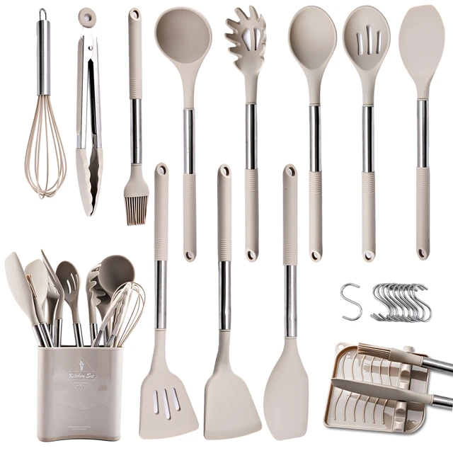Kitchen Set Kit Silicone Cooking Utensils  Silicone Kitchen Tool  Accessories - Cooking Tool Sets - Aliexpress