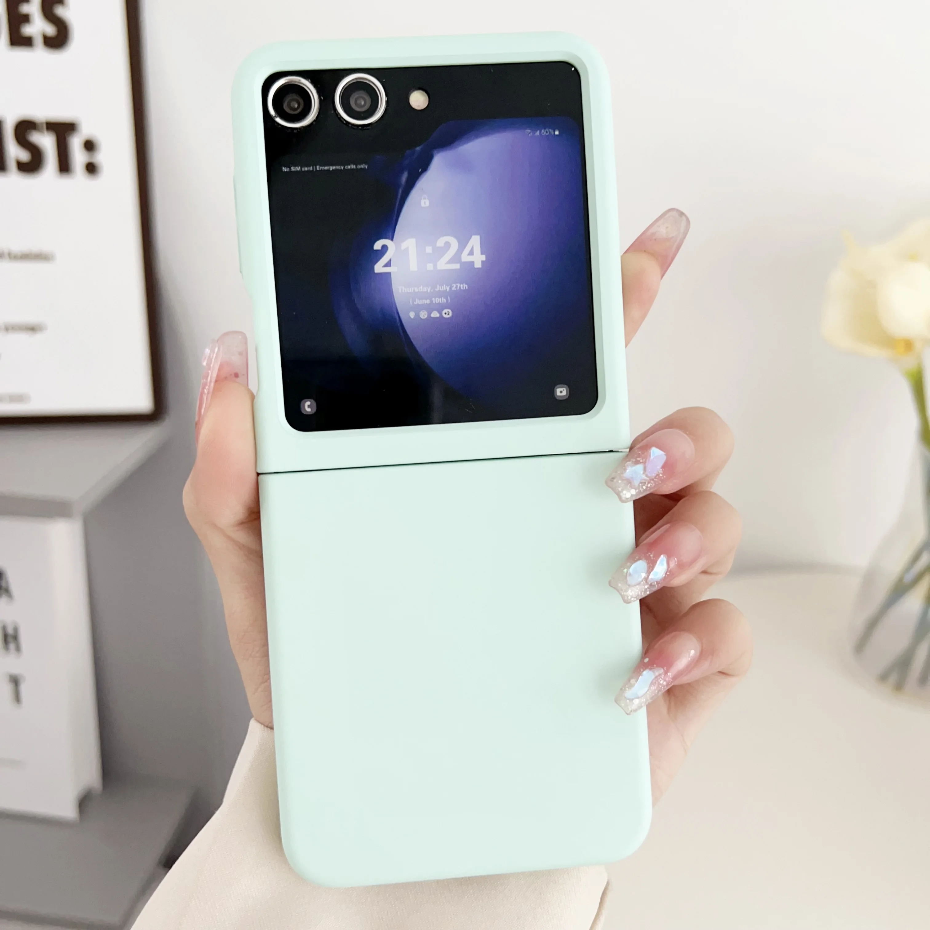 Sleek & Durable Plastic Skin Feel Protective Phone Case with Large Window