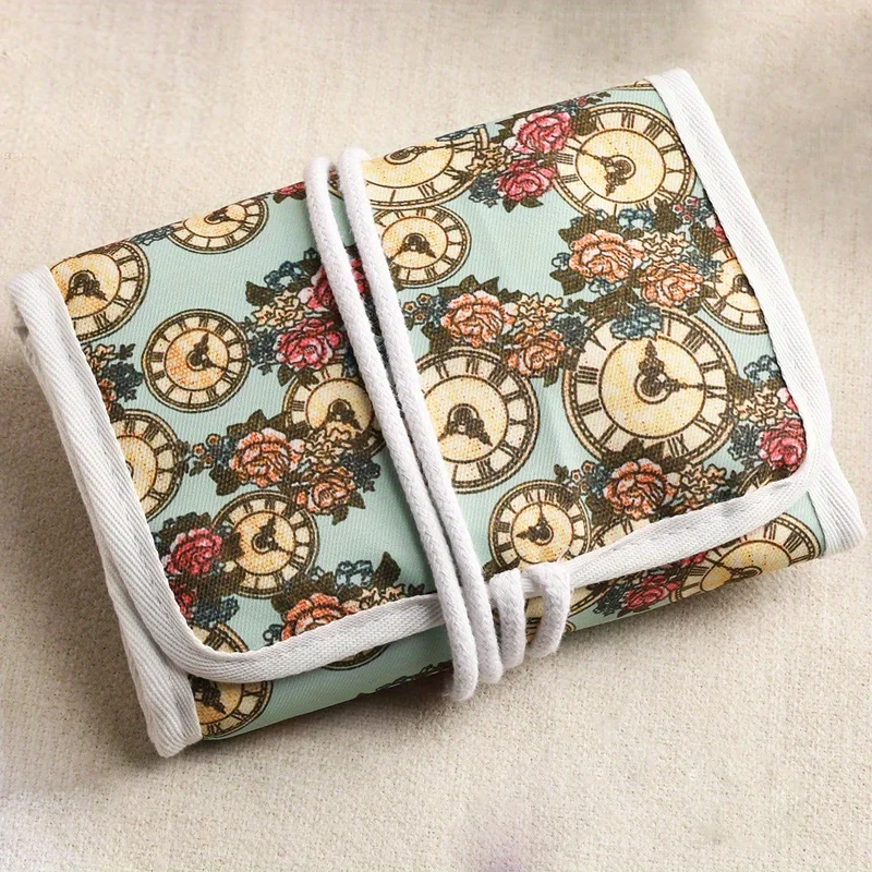 Knitting Tool Organizer DIY Crochet Tool accessories Portable Roll-Up Storage Bag For Crochet Supplies