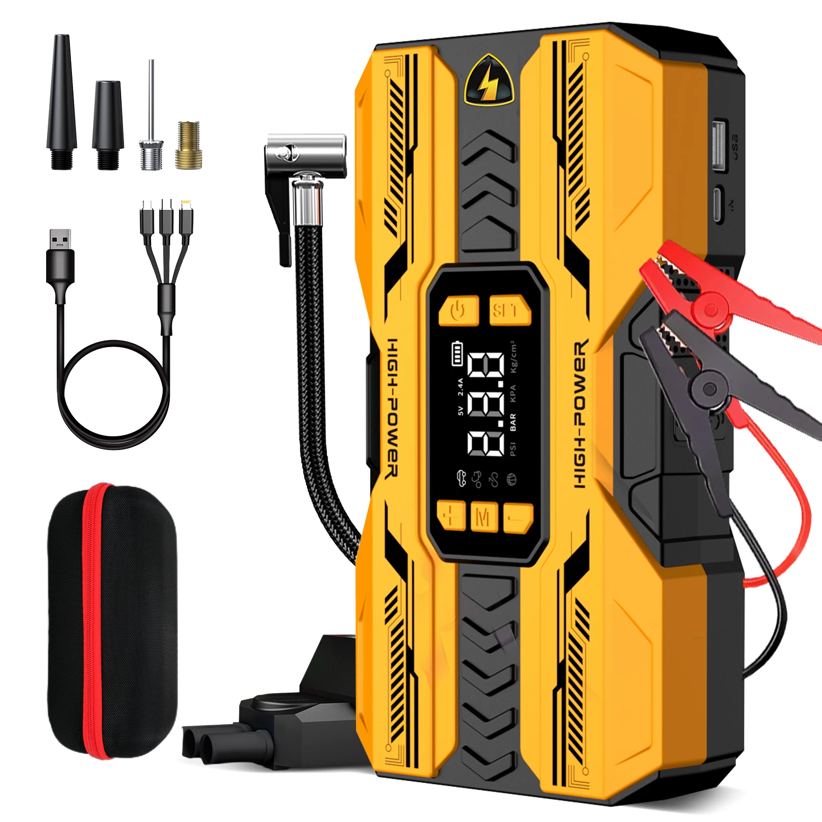 Démarreur de voiture AntPower 1200A, chargeur de batterie, batterie externe d'urgence pour véhicules essence et diesel 12V 1
