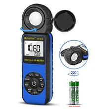 

HP-881D Digital Illuminance Light Meter, 0.01~400,000 Lux Foot Candles Luxmeter with 270º Rotated Sensor Light Tester