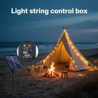 Contrôleur de boîte de panneau solaire 24V, étanche avec 8 Modes de Flash, câble, connecteur mâle à femelle à 2 broches, guirlande lumineuse LED, décoration extérieure 2