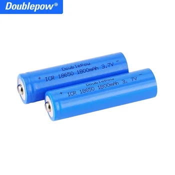 18650 2 pz 3.7 V Batteria Ricaricabile 1200 mah /1500 mah /1800 mah /2000 mah /2200 mah /2600 mah /3400 mah Batteria Al Litio Li-po A Punta