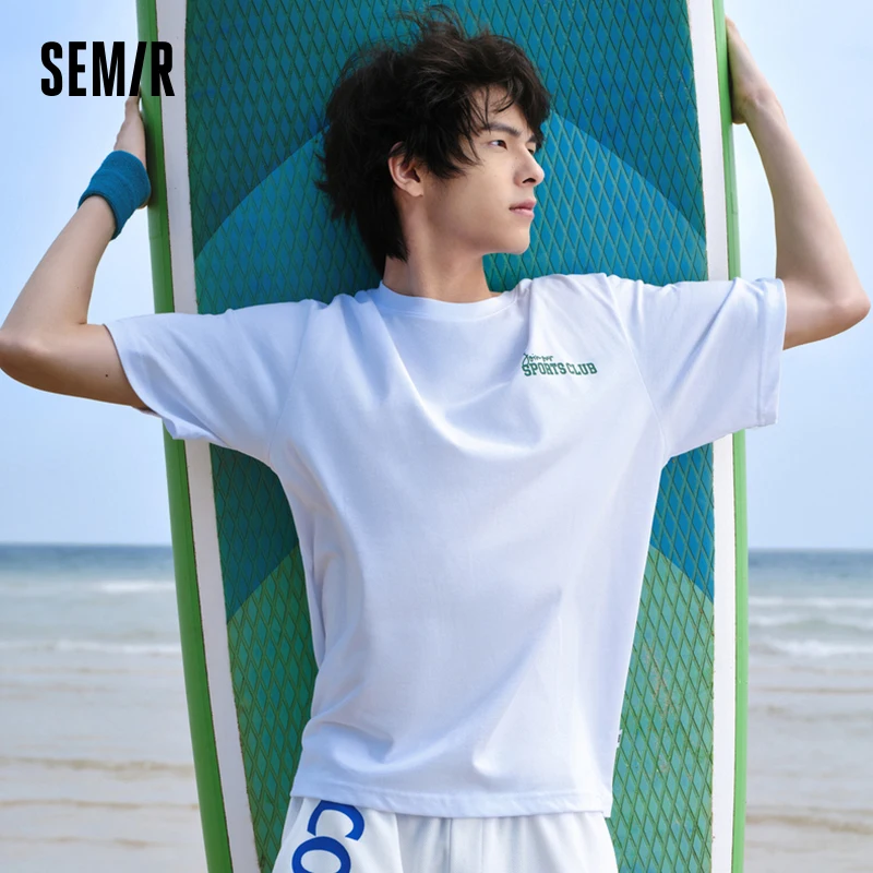 

Semir Short Sleeve T Shirt Men Vintage Academy Top 2023 New Summer Fashion T-Shirt