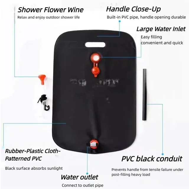 20L Portable Camping Shower Bag 3