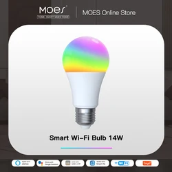 Smart LED Light Bulb - Color Changing & Dimmable RGB+White, WiFi App Control - 4 pcs (90 - 250V)