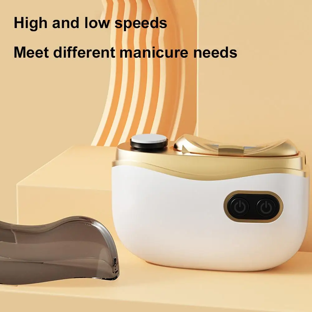 2 In 1 Electric Nail Trimmer And Buffer Rechargeable Waterproof_voghion.com