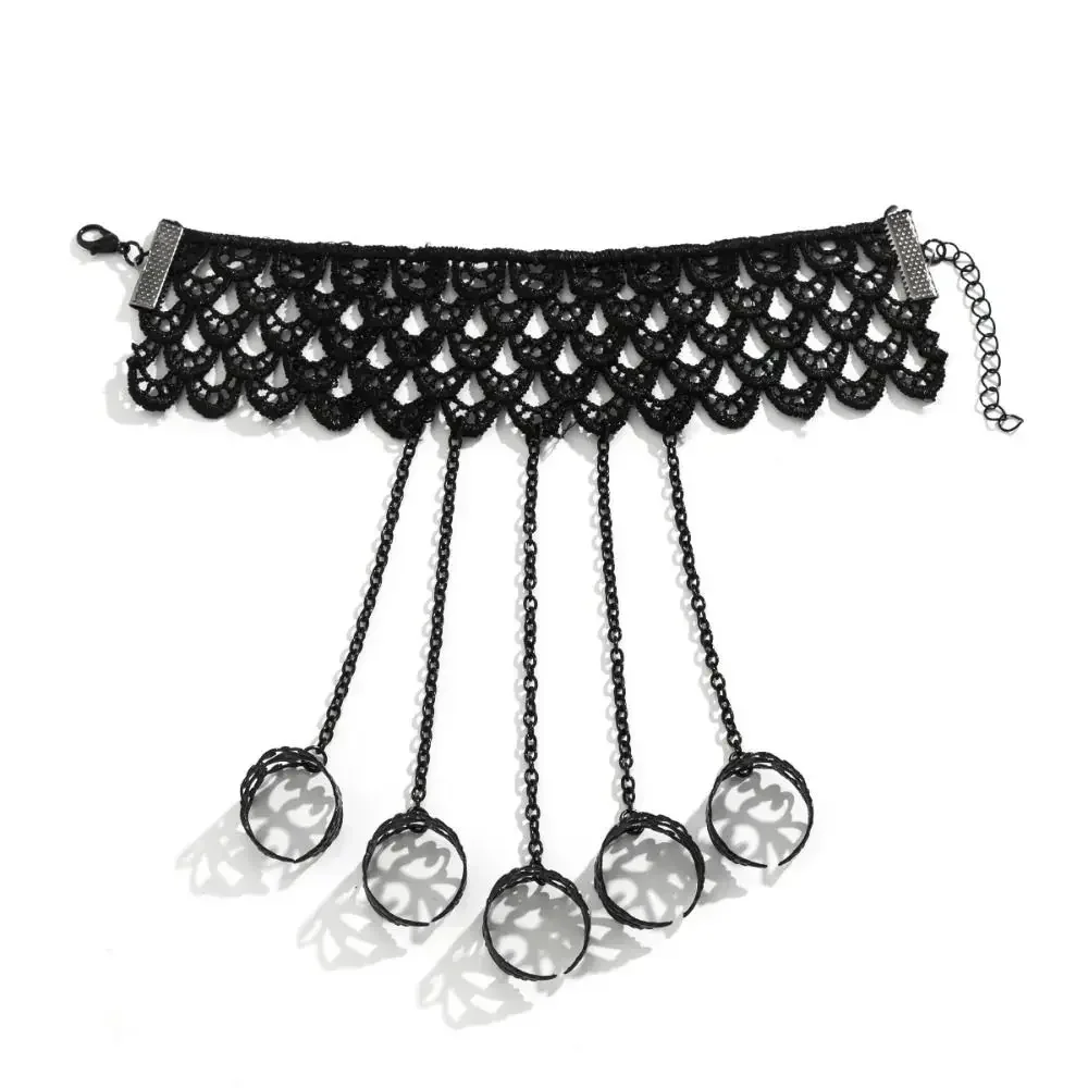 Baroque Finger-cot Bracelet Punk Butterfly Nail Rings with