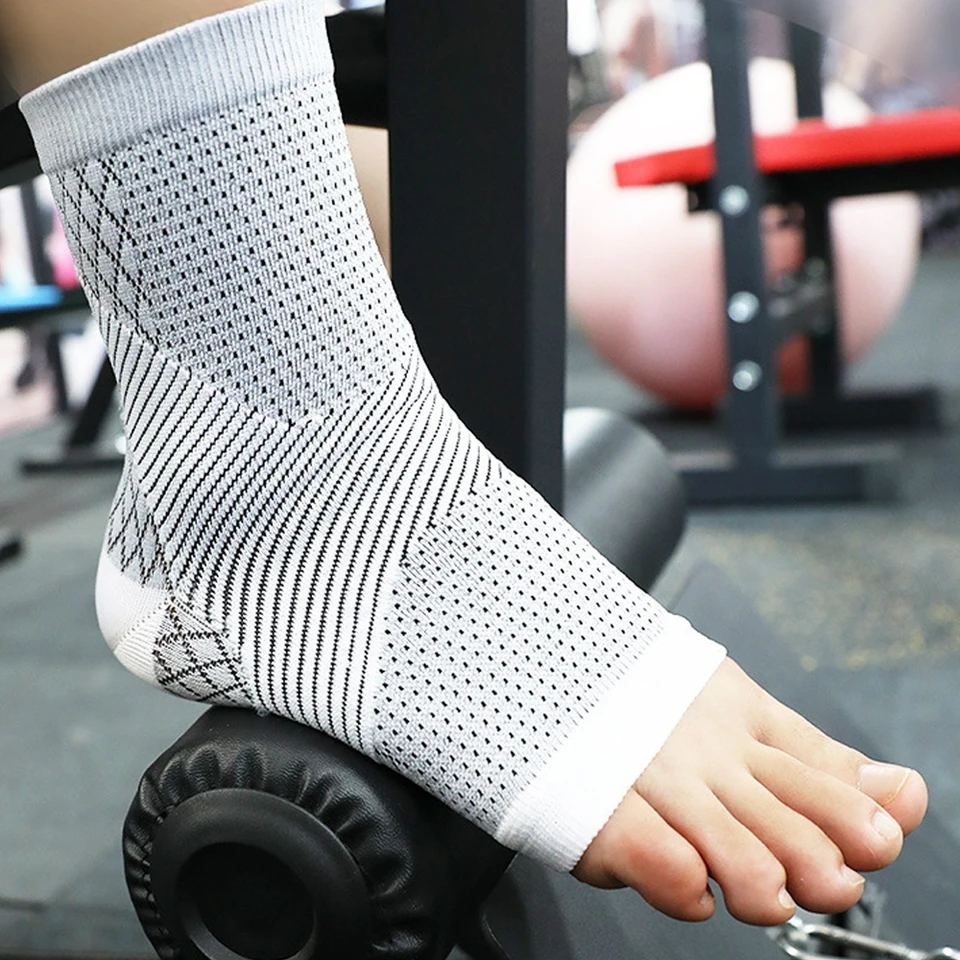 Calze A Compressione Per Neuropatia - Senza Dita, Traspiranti - Sostegno Per Fascite Plantare E Gonfiore - Taglia X-Large - 4