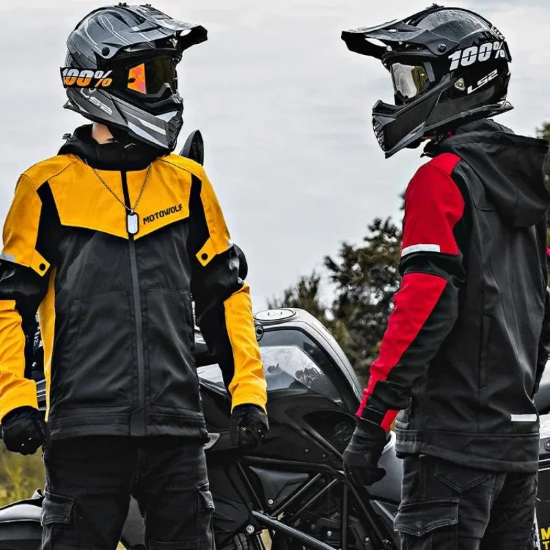 Motowolf Winter Warm Motorcycle Electric Riding Clothes Waterproof And Anti Drop Men's Motorcycle Electric Jackets Hot Selling