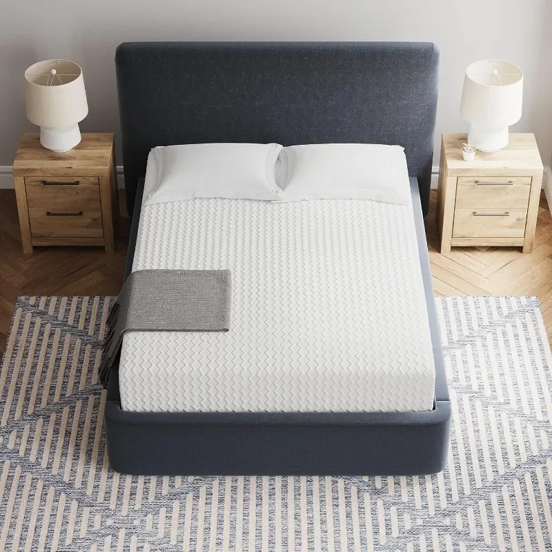 King Size Chime Materasso In Memory Foam Medio Rigido Da 12 Pollici Con Tè Verde E Gel Di Carbone