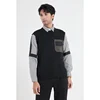 Men's Korean Knitted Sweater Slim Fit and Warm Inner Layer Slimming Long Sleeved Shirt 2