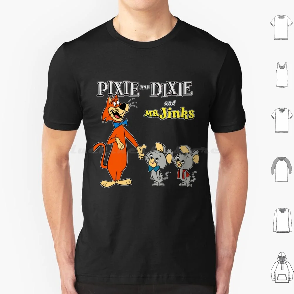 Pixie E Dixie E Mr. Jinks T Shirt Big Size 100% Cotone Pixie E Dixie E Mr Jinks