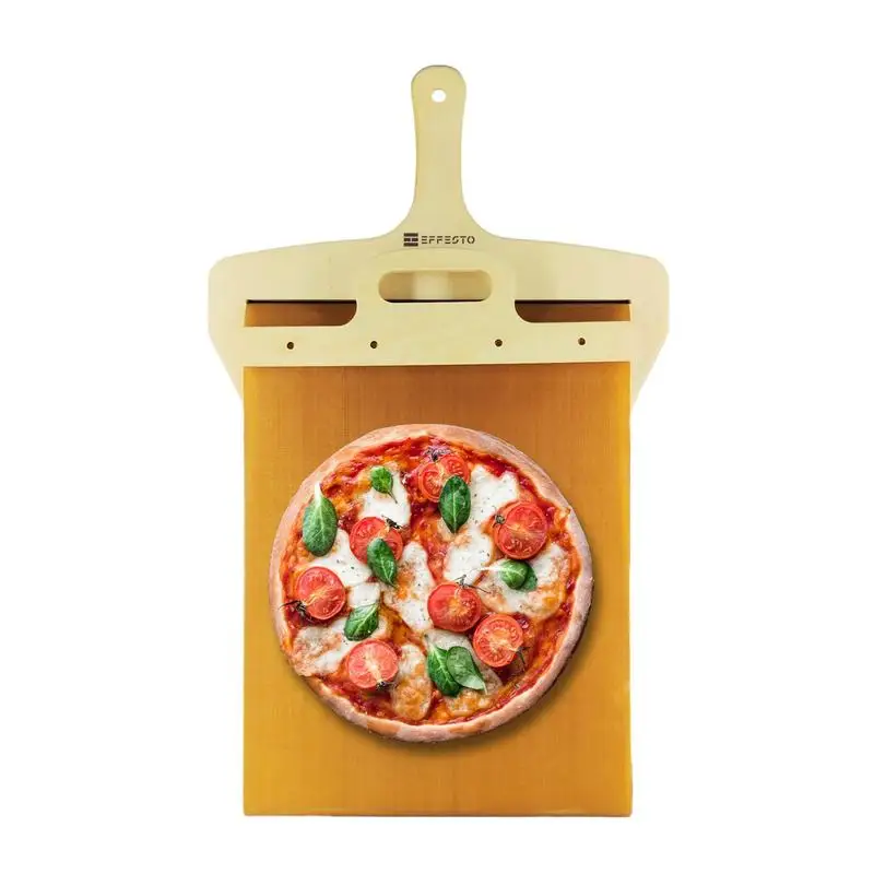 

Wooden Sliding Pizza Peel Non-Stick Pizza Peel With Hang Hole Pizza Spatula For Indoor And Outdoor Ovens Kitchen Accessories