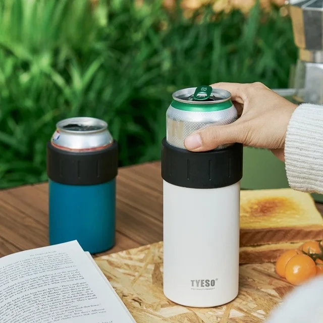 304 Stainless Steel Insulated Beer Bottle Cooler Keep Warm/Cold Double Wall Beverage Cooler Cup Vacuum Drink Can Cooler 304 Stainless Steel Insulated Beer Bottle Cooler Keep Warm/Cold Double Wall Beverage Cooler Cup Vacuum Drink Can Cooler